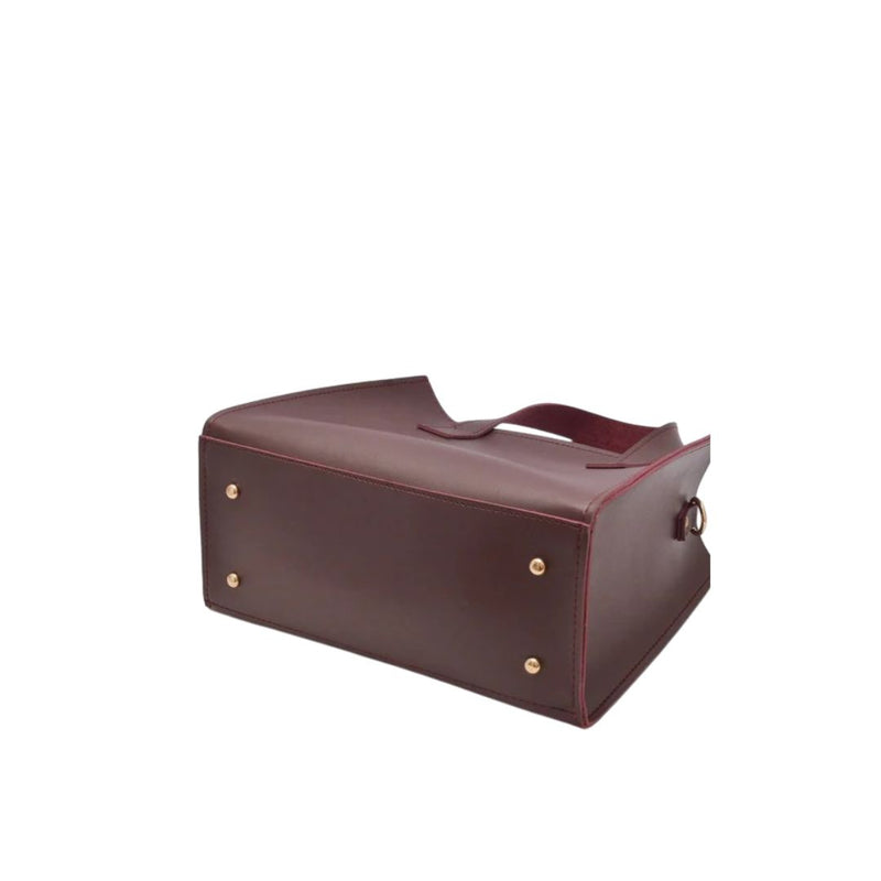 Greft Maroon Stylish Hand Bag For Women